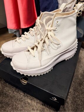Converse Women's High-Top Platform Sneakers in White